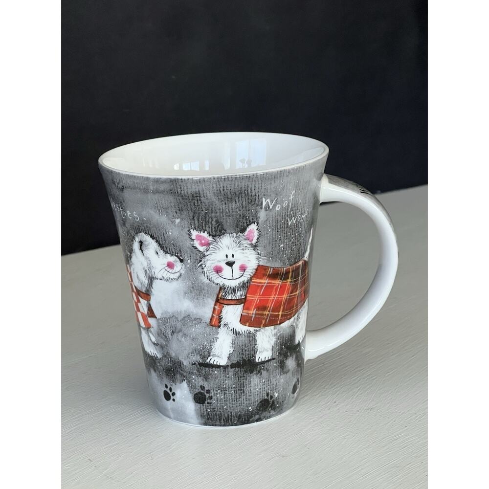 Queen's Mug Alex Clark Dogs Westies Comparing Coats Fine Bone China Unused